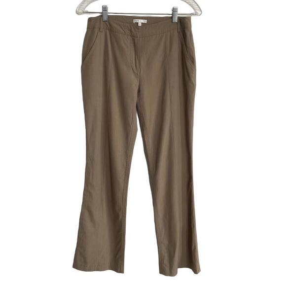 Vince Tan Wool Blend Mid-Rise Straight Leg Pants Size 4 - Picture 2 of 7